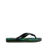Tongs Havaianas Brasil Fresh Hommes Noir/Noir/Vert Feuille