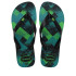 Tongs Havaianas Brasil Fresh Hommes Noir/Noir/Vert Feuille