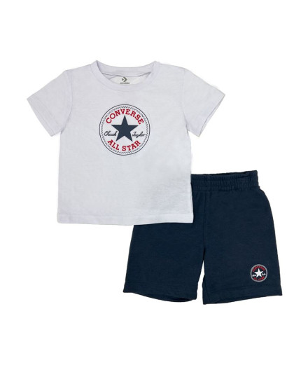 Ensemble Converse Core Tee & Ft Short Bleu Bébés