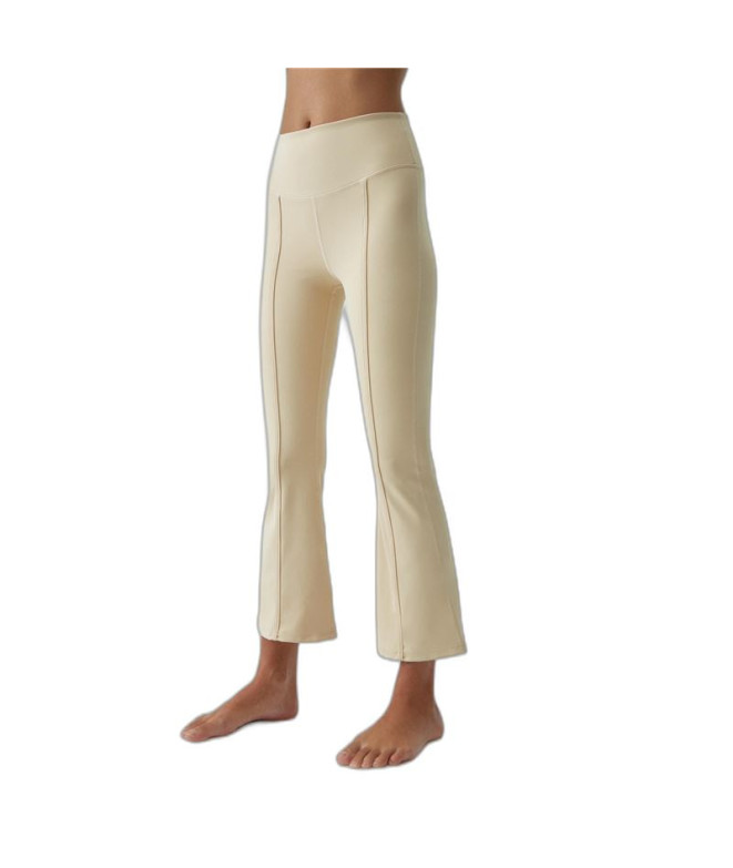 Born Living Yoga Jin Flare Oat Milk Leggings...