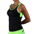 T-Shirt Padel Endless Flow Femme Noir-Vert