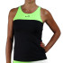 T-Shirt Padel Endless Lace Femme Noir-Vert