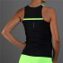 T-Shirt Padel Endless Lace Femme Noir-Vert