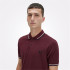 Polo Fred Perry Twin Tipped Homme Garnet