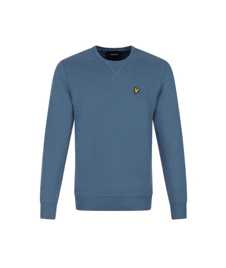 Sweat Lyle & Scott V1-Collier ras du cou Homme Bleu