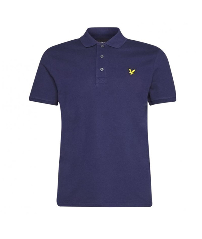 Polo Lyle & Scott V1-Plain Homme Marine