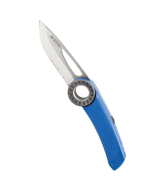 Couteau mousqueton Petzl Spatha Bleu