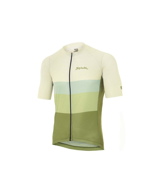 Cyclisme Spiuk Haut Homme Jersey M/C Ten Khaki