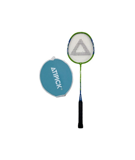 Raquette de Badminton Atipick -12 avec étui bleu