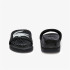 Tongs Lacoste Croco Dualiste Synthetic Logo Strap Women's Black