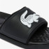 Tongs Lacoste Croco Dualiste Synthetic Logo Strap Women's Black
