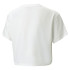 Puma Girls Logo Cropped T-Shirt Girl White