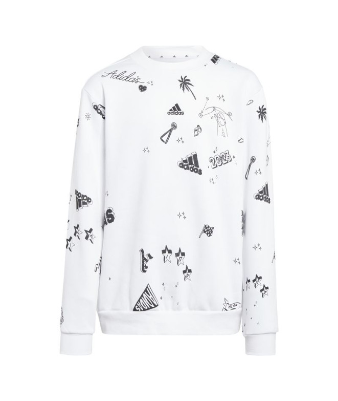 Sweatshirt adidas Jg Bluv Q3Sweat Filles