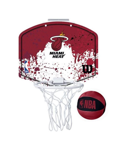 Panier de Basket-ball Wilson Nba Team Mini Hoop Mia Heat