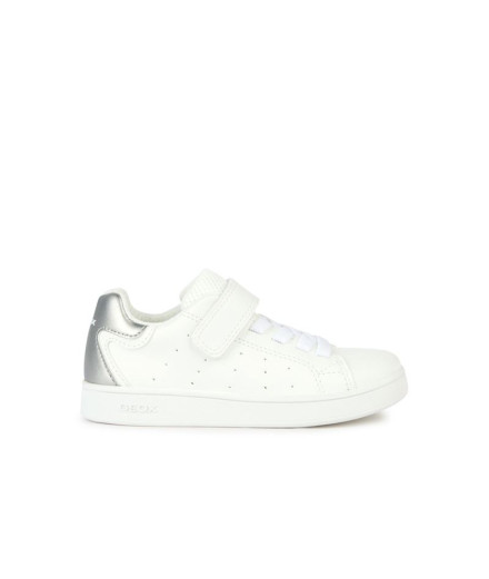 Geox Eclyper Girl Chaussures White/Silver