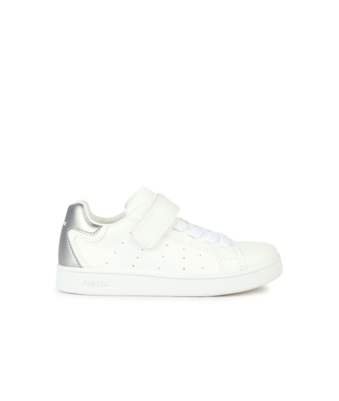 Geox Eclyper Girl Chaussures White/Silver