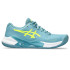 Chaussures de tennis ASICS Gel-Challenger 14 Clay Femmes Bleu gris/Jaune sécurité