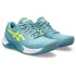 Chaussures de tennis ASICS Gel-Challenger 14 Clay Femmes Bleu gris/Jaune sécurité