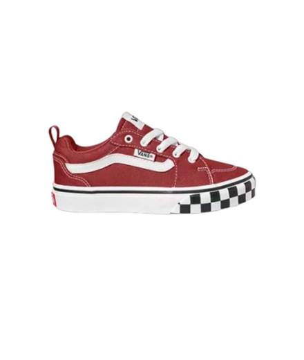Chaussures Vans Filmore Check Bumper Dark Red/White Boy...