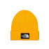 Chapeau Mountain Hat The North Face Logo Box Cuffed Yellow