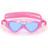 Lunettes de natation Aqua Sphere Vista Junior Pink White Lenses Pink Children's Swim Goggles