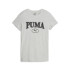 T-shirt Décontracté Puma Squad Graphicc Tlight Gray Hea Femme