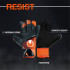 Gants de gardien de but UHLSport Starter Resist+ Orange fluo Noir Blanc