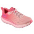 Chaussures Skechers Go Run Ride 11 Femme Textile rose/ bordures violettes