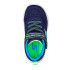 Chaussures Skechers Comfy Flex - Mini Tr Enfant Textile marine & / bordures bleu et citron vert