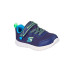 Chaussures Skechers Comfy Flex - Mini Tr Enfant Textile marine & / bordures bleu et citron vert