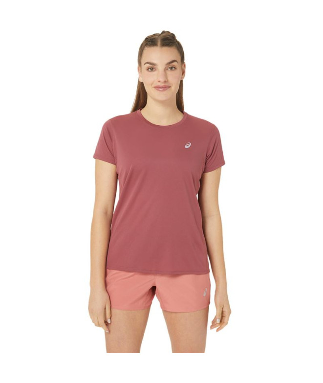 ASICS Core Ss Top Femme Running Top Rouge