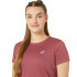 ASICS Core Ss Top Femme Running Top Rouge