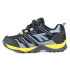 Chaussures by Montagne Hi-Tec Muflon Low Waterproof Noir-Gris-Lime Neon Kids