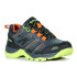 Mountain Chaussures Hi-Tec Toubkal Low Waterproof Charcoal/Limoncello Chaussures pour enfants
