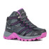 Botas de Montagne Hi-Tec Muflon Mid Wp Femme Noir/Charcoal/Pourpre