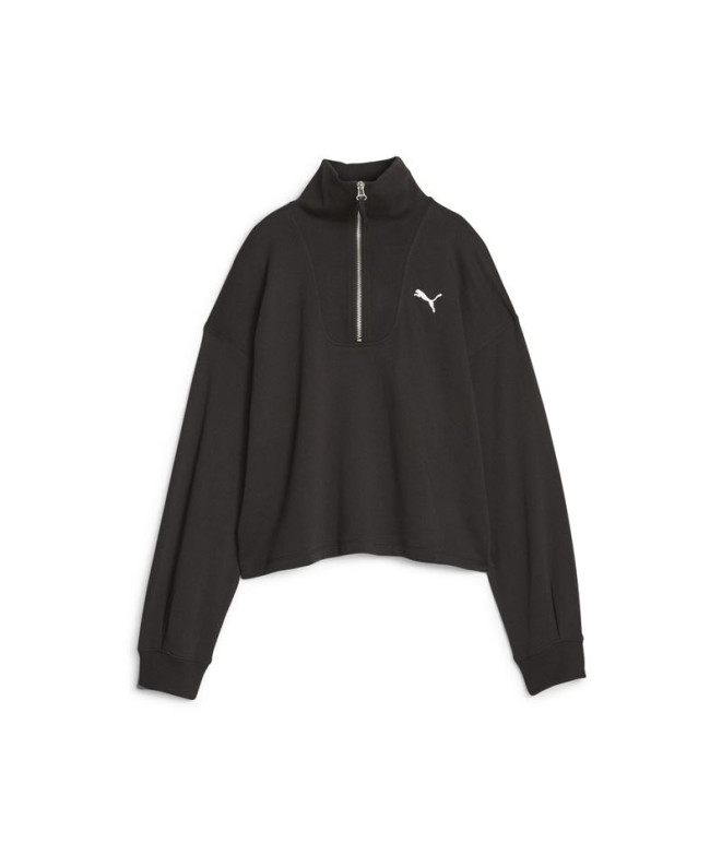 Sweat Puma Her High-Neck Hz Femme Noir