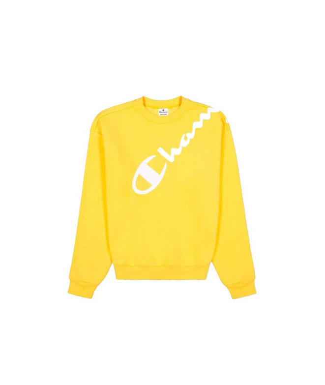 T-shirt Champion Col ras du cou Jaune Femme