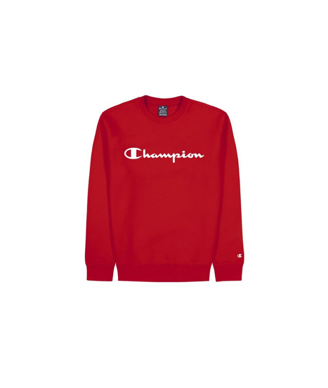 Sweat Champion Col ras du cou Rouge Homme