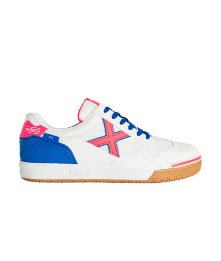 Chaussures de Football Sala Munich G-3 Indoor 381 Blanc