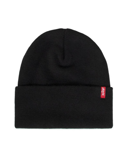 Bonnet Levi's Slouchy Red Tab Beanie Regular Black