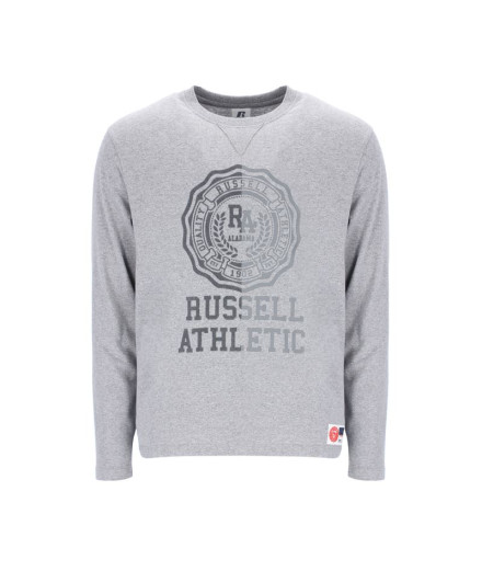 T-shirt Homme Russell Long Sleeve Ath Rose Collegiate Grey