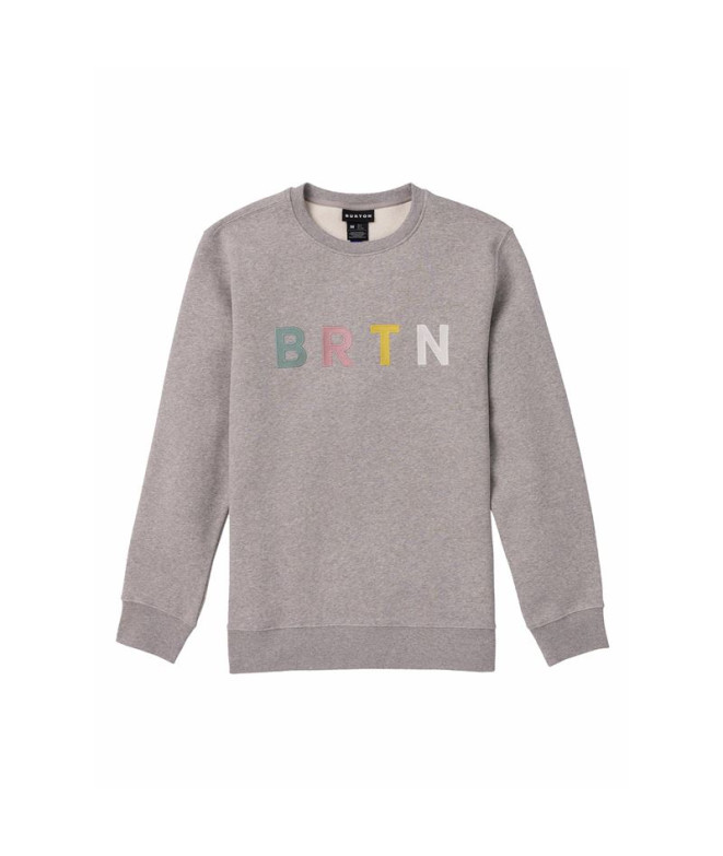 Sweat Burton Mb Brtn Crew Gray Heather Multi Homme