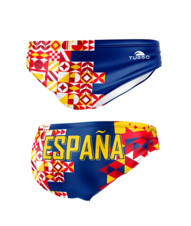 Maillot de bain Turbo Homme Waterpolo Spain Geo...