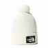 Mountain Hat The North Face Logo Box Pom Blanc