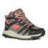 Bottes d'alpinisme Hi-Tec Toubkal Mid Waterproof Noir/Taupe/Georgia Peach Femmes