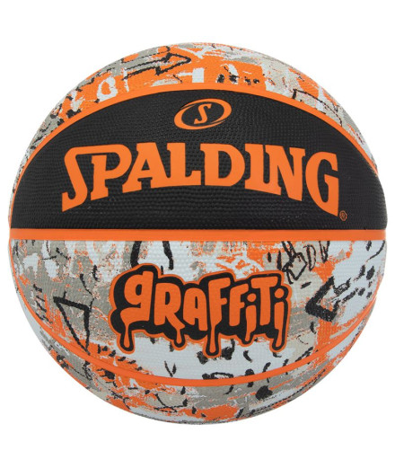 Ballon de basket Spalding Orange Graffiti Sz7 Caoutchouc