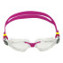 Lunettes de natation Aqua Sphere Kayenne Small Raspberry Lenses Clear Children's Swimming Glasses