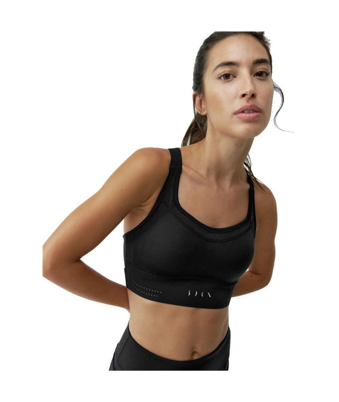 Top Born Living Yoga Unai Black Femme