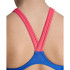 Swimming Suit Arena Maillot de bain V Back Graphic Royal/Fluo Red Girls