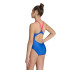 Swimming Suit Arena Maillot de bain V Back Graphic Royal/Fluo Red Girls